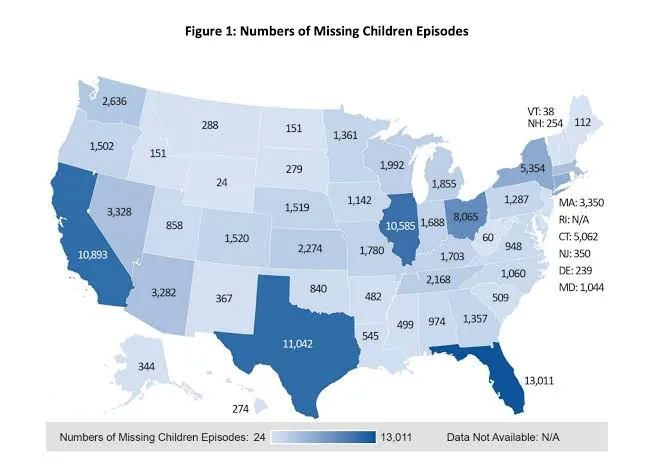 How Many Children Go Missing in the United States Every Year?